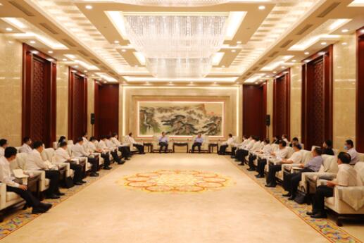 國家電網(wǎng)公司毛偉明、辛保安與山東省委書記劉家義、代省長李干杰會談