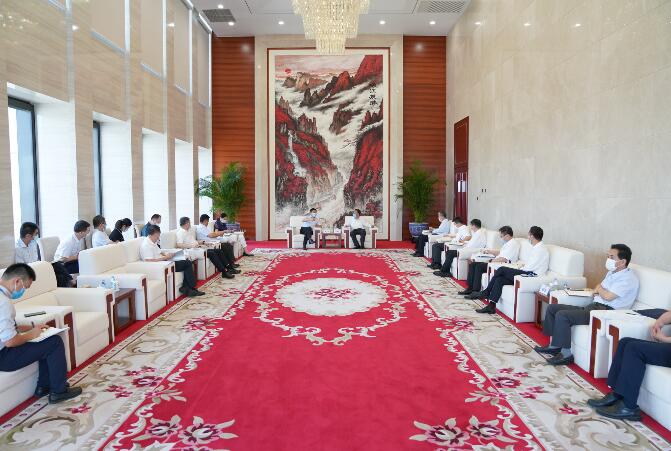 中國(guó)能建黨委書記、董事長(zhǎng)汪建平會(huì)見陜西省副省長(zhǎng)趙剛一行
