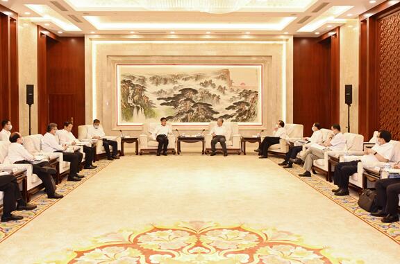 舒印彪拜會山東省委書記劉家義、省長李干杰