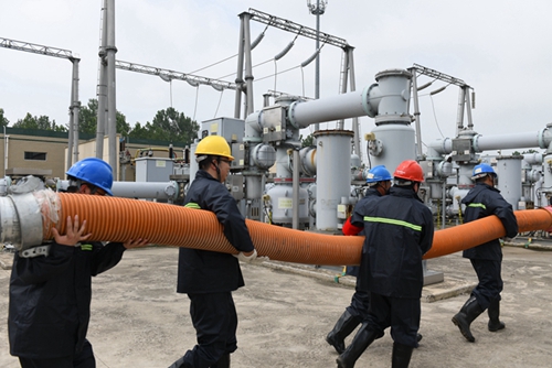 江蘇東?？h供電公司開(kāi)展2021年變電站防汛應(yīng)急演練