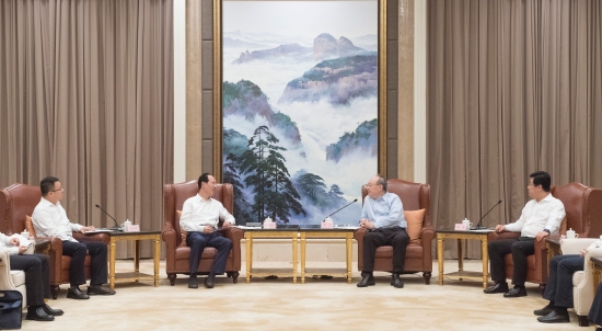 中國(guó)電建集團(tuán)公司黨委書記、董事長(zhǎng)丁焰章拜會(huì)福建省委書記尹力、省長(zhǎng)趙龍