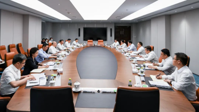 鄒磊、劉明勝與河北省省長王正譜會談