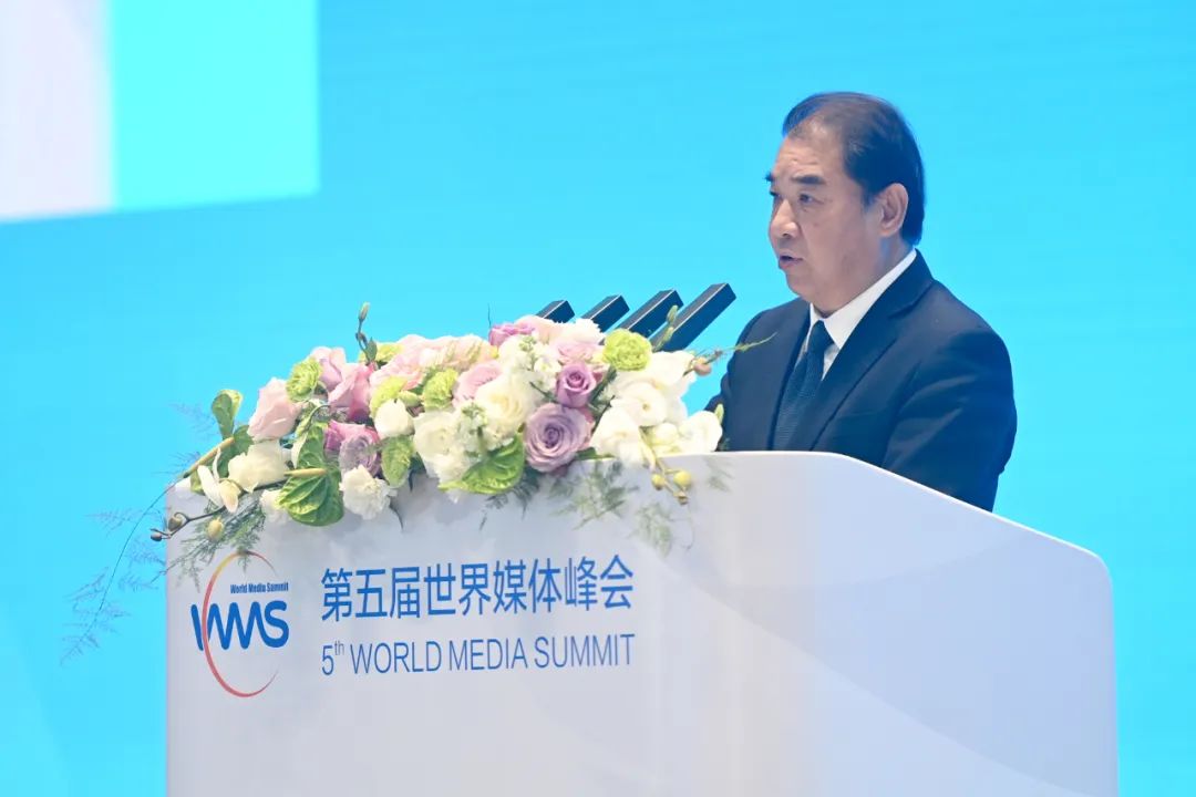 南方電網(wǎng)公司董事長、黨組書記孟振平在第五屆世界媒體峰會(huì)上作主旨發(fā)言
