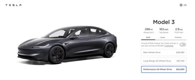 新款Model 3發(fā)布，約38萬元!特斯拉最新“成績單”公布!