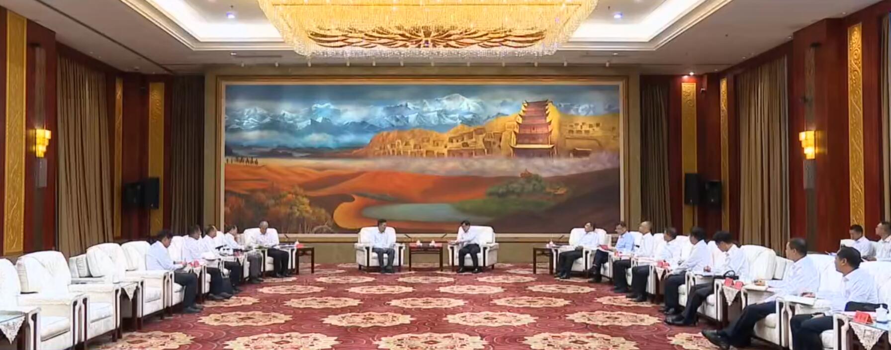 國(guó)家電投董事長(zhǎng)劉明勝、總經(jīng)理栗寶卿拜會(huì)甘肅省委書記胡昌升、省長(zhǎng)任振鶴